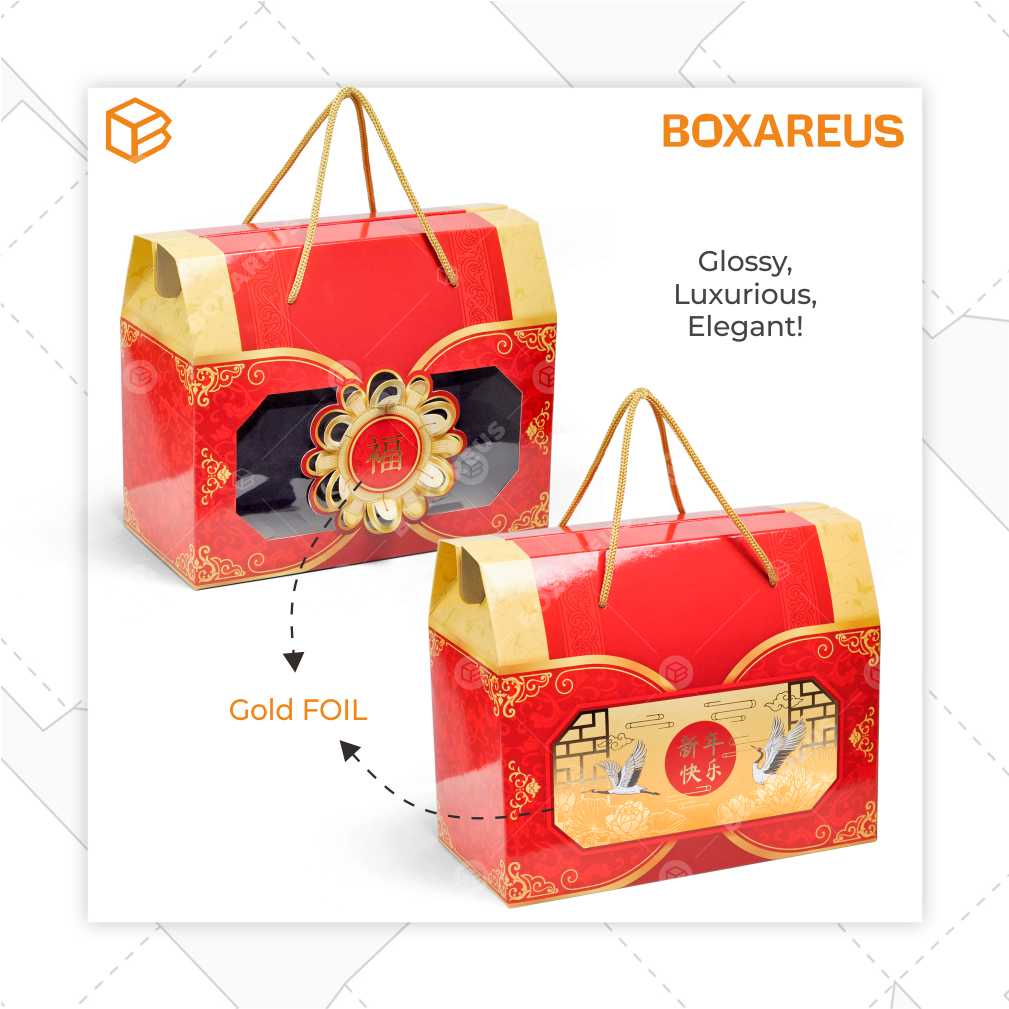 Box Toples Kue Kering Packaging  Imlek Sincia CNY Hampers Kemasan Cookies | TB24 CNY