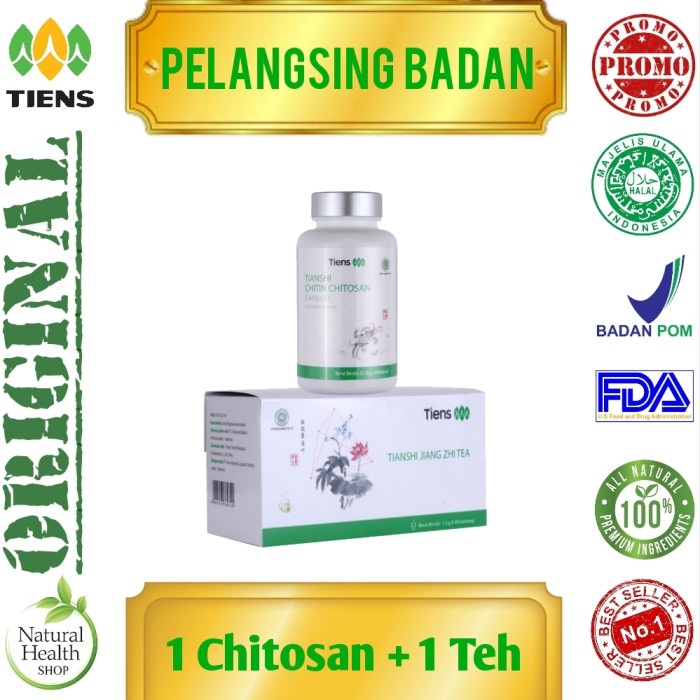 

ORIGINAL MURAH PROMO Pelangsing Tiens / Obat Diet Herbal Tianshi / Teh Hijau alami