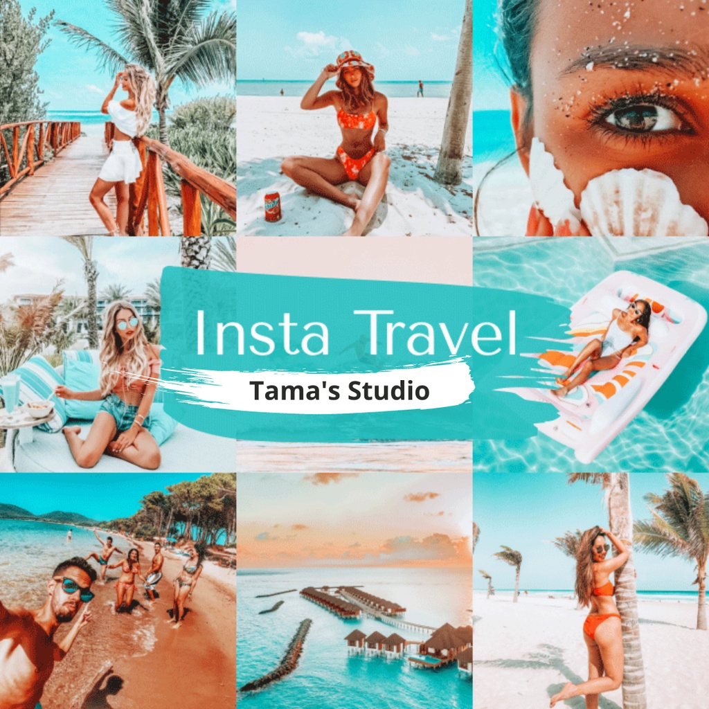 12 Lightroom Preset Insta Travel IOS/Android &amp; Dekstop