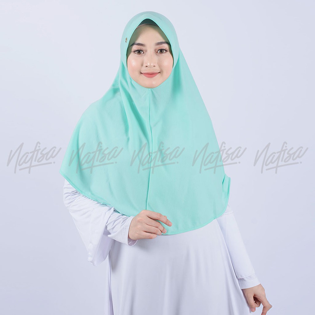 TERLARIS..Jilbab Instan ASHA L | Hijab Instan Bergo Kaos Kerudung Khimar Instan Kaos Pad Kecil | Pad Antem | PROMO