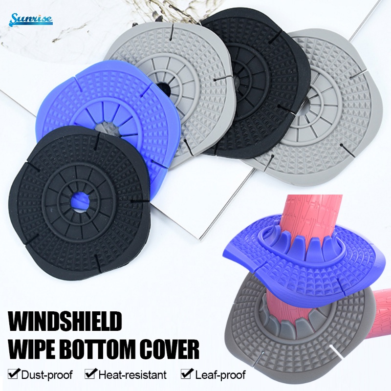 2 Pcs Cover Pelindung Wiper Kaca Depan Mobil Bahan Silikon Anti Debu