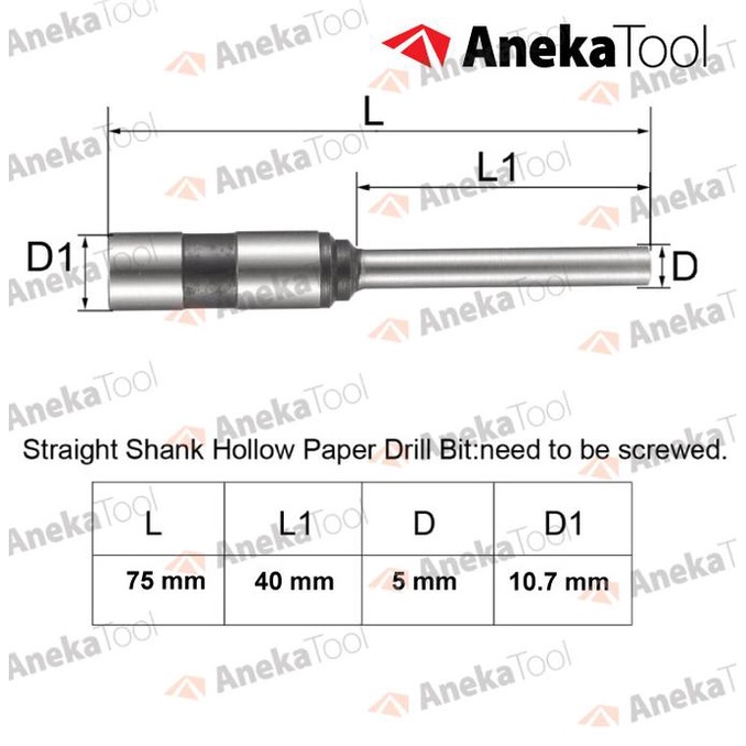 

Mata Bor Kertas Uchida Uk. 5.0 / 5.5 / 6.0 Mm