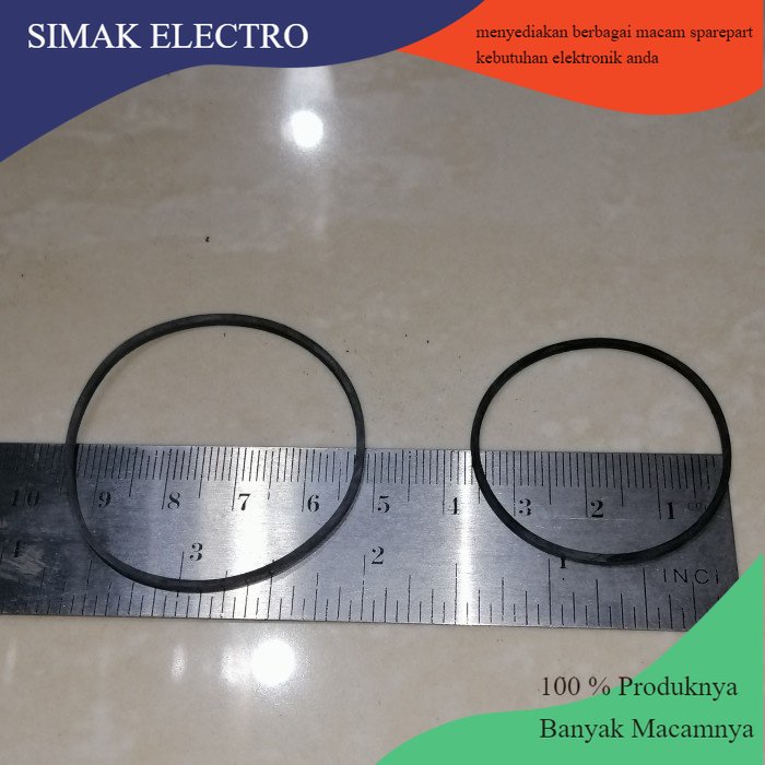 Karet Nomor 11 dan 14 Sepasang Tape Deck Polytron Compo Kaset