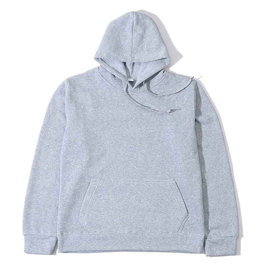 HOODIE POLOS ABU GREY MISTY WANITA BAHAN FLEECE PE UKURAN L-XXL ORGINAL