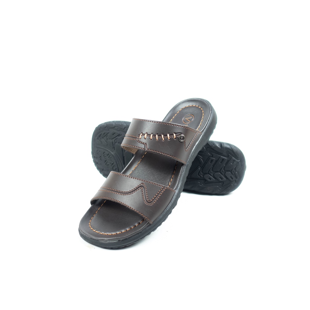 Sandal Kulit Pria Dewasa Original Model Terbaru Mamojo Store BR 03