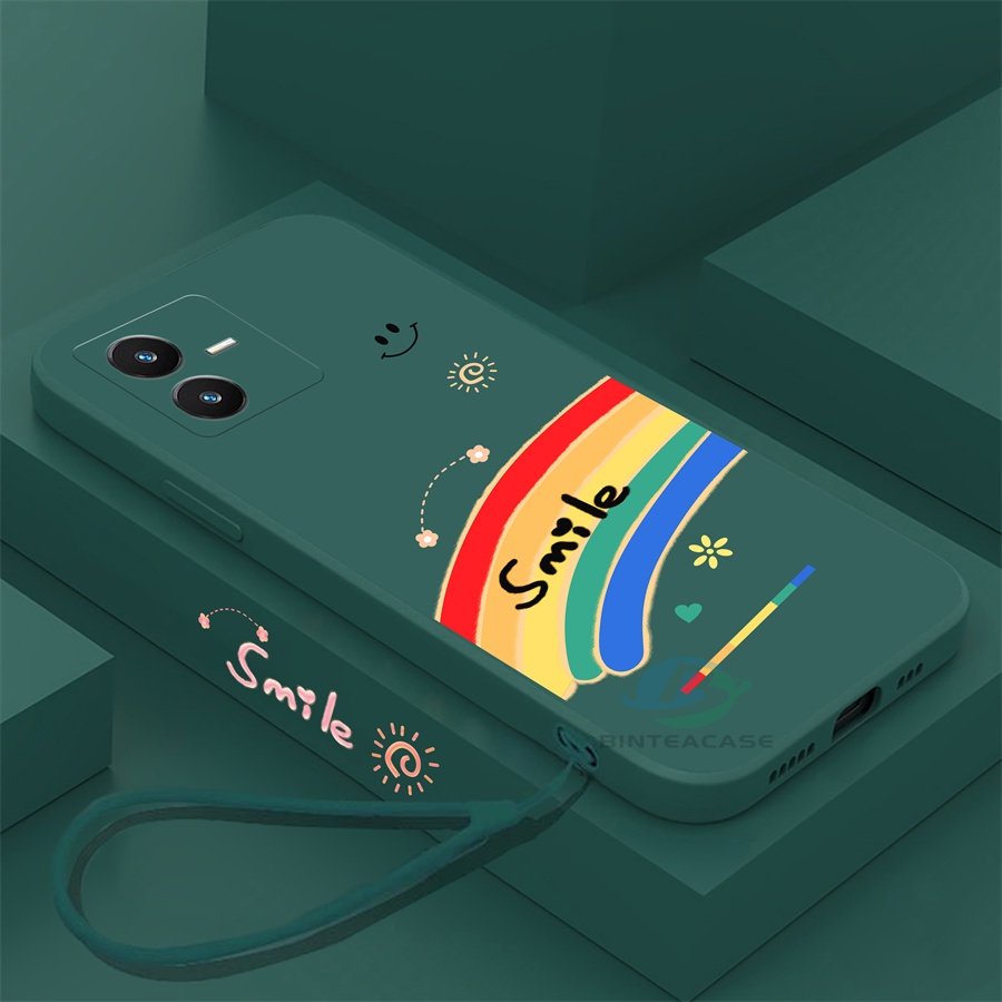 Casing Silikon Huawei Y6P Y7A Y6 Pro Y7 Pro 2019 Nova 5T Nova 3i Nova 7i Y9S P30 Lite Y9 Prime2019 Motif Smiley Face