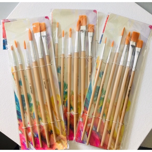 

Segera Miliki Joyko Brush Set 6Pcs Kuas Lukis Air Akrilik Art Painting Craft Br-5 Murah