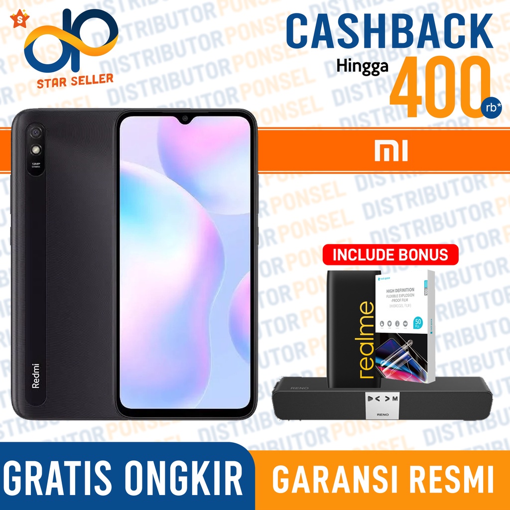 Xiaomi Redmi 9A 2/32GB Second Fullset Like New Exs Garansi Resmi