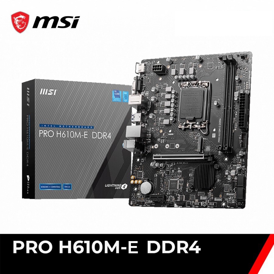 MSI PRO H610M E DDR4 (Intel LGA 1700, Gen12)