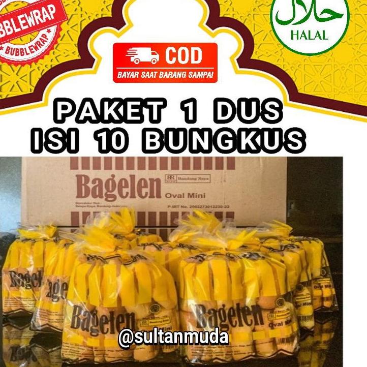 

Terjangkau 1 Dus isi 10 bungkus roti bagelen asli bandung raya ,,