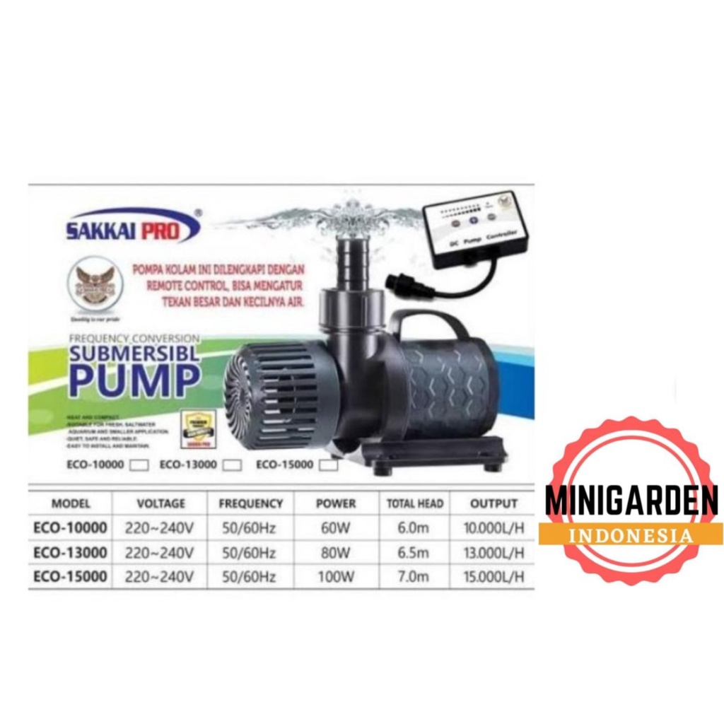 SAKKAI PRO ECO-13000 SUBMERSIBLE PUMP POMPA AIR CELUP AQUARIUM KOLAM