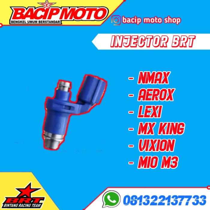 injektor brt yamaha nmax aerox lexi mxking vixion mio m3 universal
