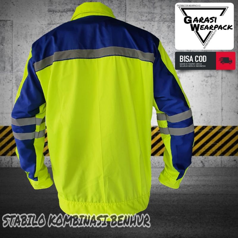 Baju Wearpack atasan/ seragam kerja/ APD / K3/  safety first/ stabilo benhur