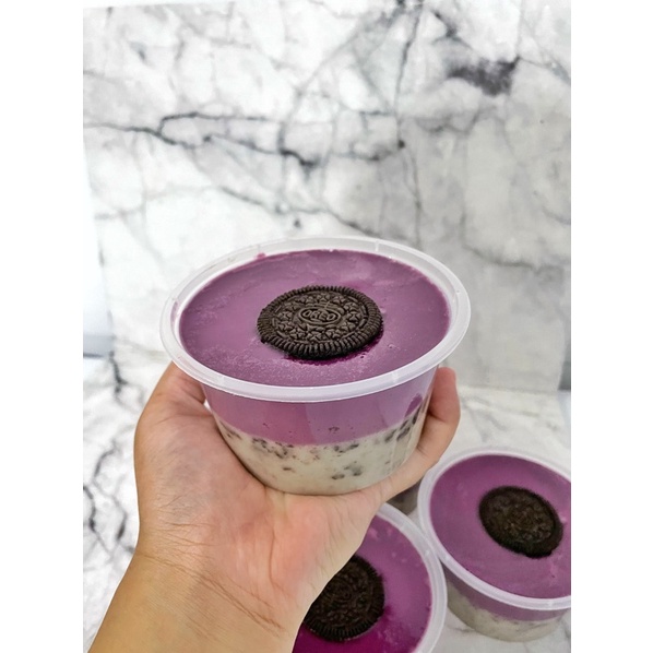 Taro Oreo Puding Cup