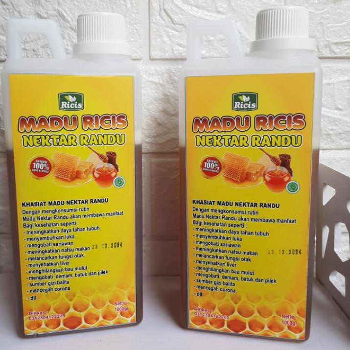 

11.11✔️[[ASLI 100%]]MADU ASLI MULTIFLORA MADU RANDU MADU HUTAN LIAR ASLI MURNI ALAMI 1000 GRAM MADU RICIS|RA8