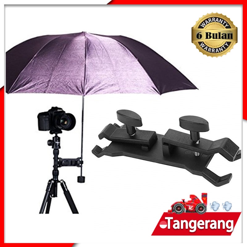 Klip Bracket Payung Tripod Holder Payung Pegangan Tripod Jepit Holder Payung Untuk Tripod Light Stand