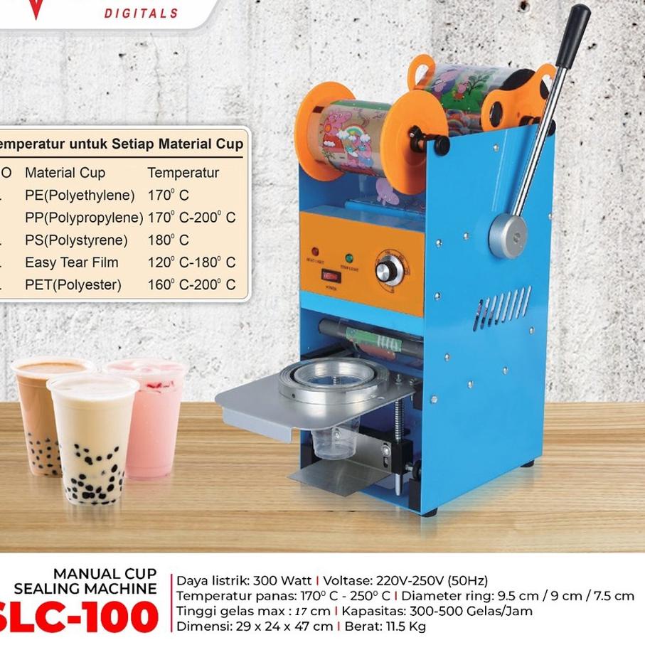 Big Sale [COD] Advance SLC 100 Mesin Sealer Cup Mesin Penutup Minuman Plastik / Alat Pres Gelas / me