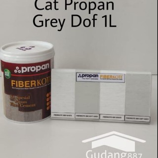 Jual Cat Propan Fiberkote Grc / Soft Grey Dof 1L / Fibersemen / Conwood