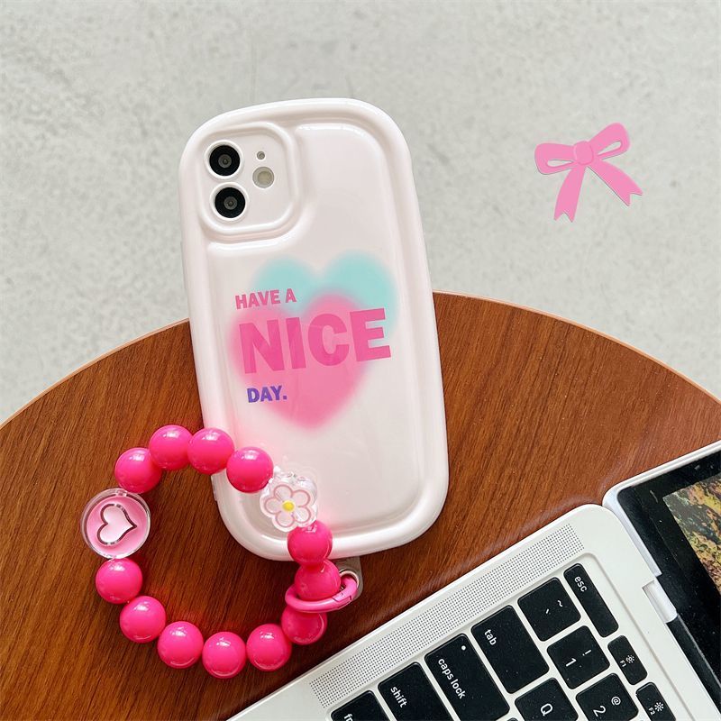 Case Motif Hati Warna Merah Untuk iPhone 12 13 11 Pro Max X Xs Max Xr