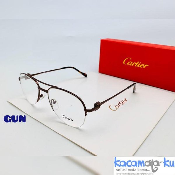 Frame Kacamata Minus New Cartier Premium 8097 Fullset