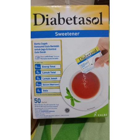 

Sweetener Diabetasol 50 Sachet Gula