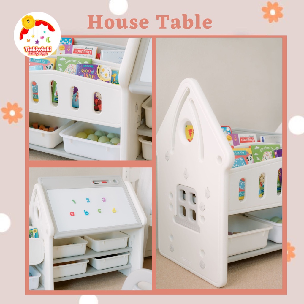 Duo Ladies House Table Rak dan Meja Belajar Anak