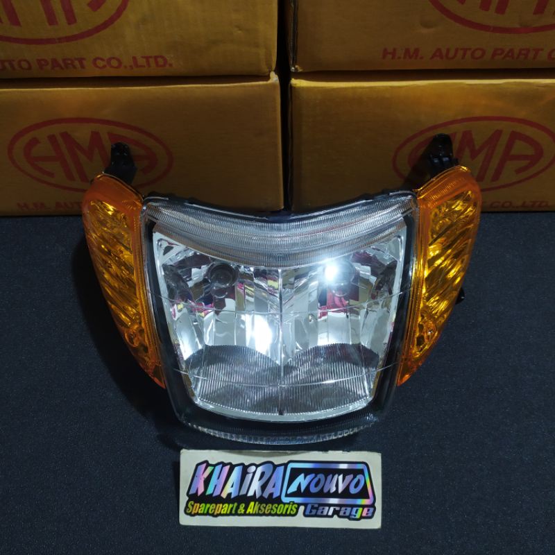 Reflektor depan nouvo lele lampu depan nouvo lele bening hma thailand headlamp nouvo lele HMA thaila