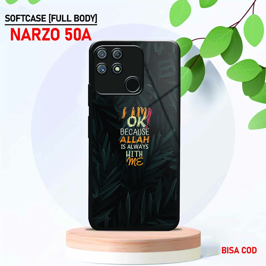 Softcase Kaca Kilau Realme Narzo 50A - ( SC 66 ) Case Full Body Realme Narzo 50A - Silikon Glossy Re
