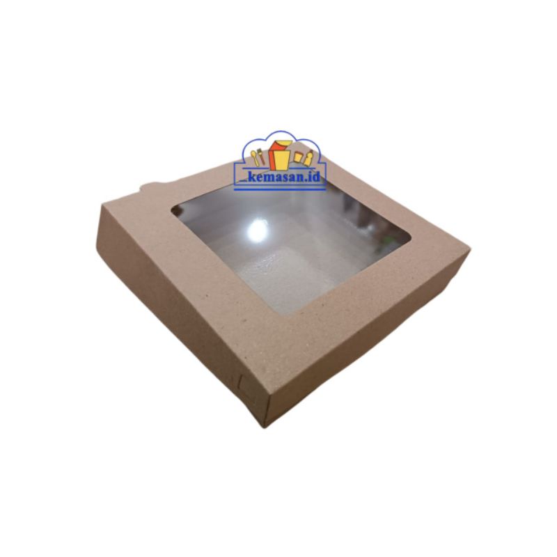 

DUS COKLAT KRAFT WINDOW FULL LAMINASI 22X22X7.5 10PCS-FD