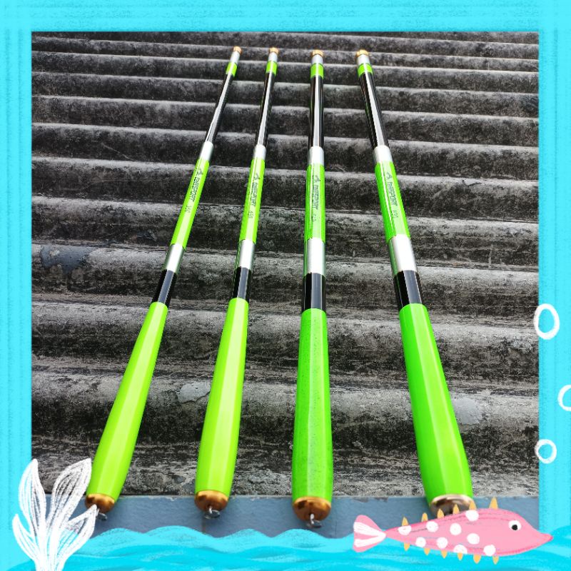 New Joran Tegek Joran Pancing Carbon Fiber Stream Fishing Rod - TaffSPORT