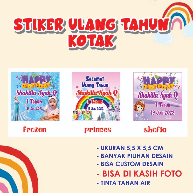 

stiker ulang tahun kotak