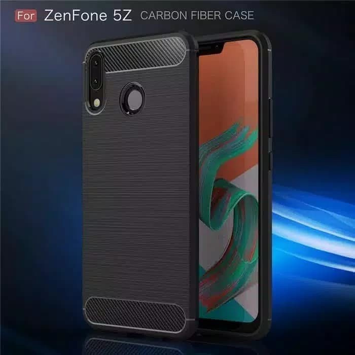 CASE SLIM FIT CARBON IPAKY ASUS ZENFONE 5Z ZS620KL SOFTCASE - GA