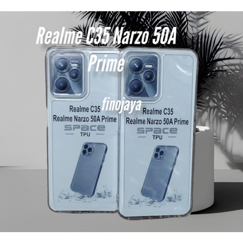 Softcase Realme C35 50A Prime silikon Casing Selicon Case Bening Transparan Terasfaran Pelindung Pro Camera