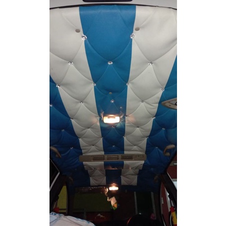 bungkus plafon/lapisan plafon model sopa kancing untuk mobil sigra/calya/brio/avanza dll