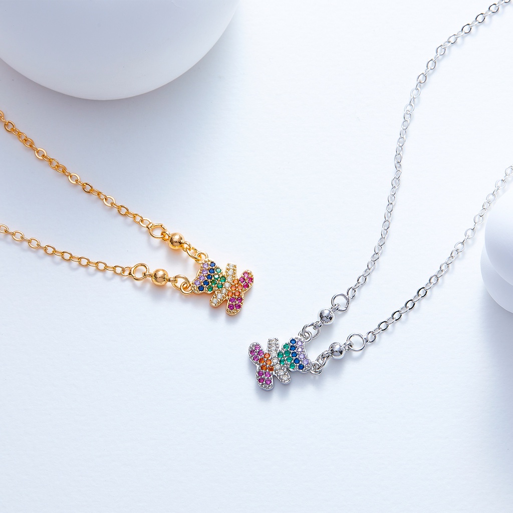 Allure 240N Kalung Titanium Wanita Karat Emas Silver Asli Panjang Muda Dan Anti Luntur