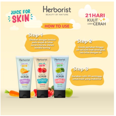 Herborist Juice For Skin Face Scrub 60gr