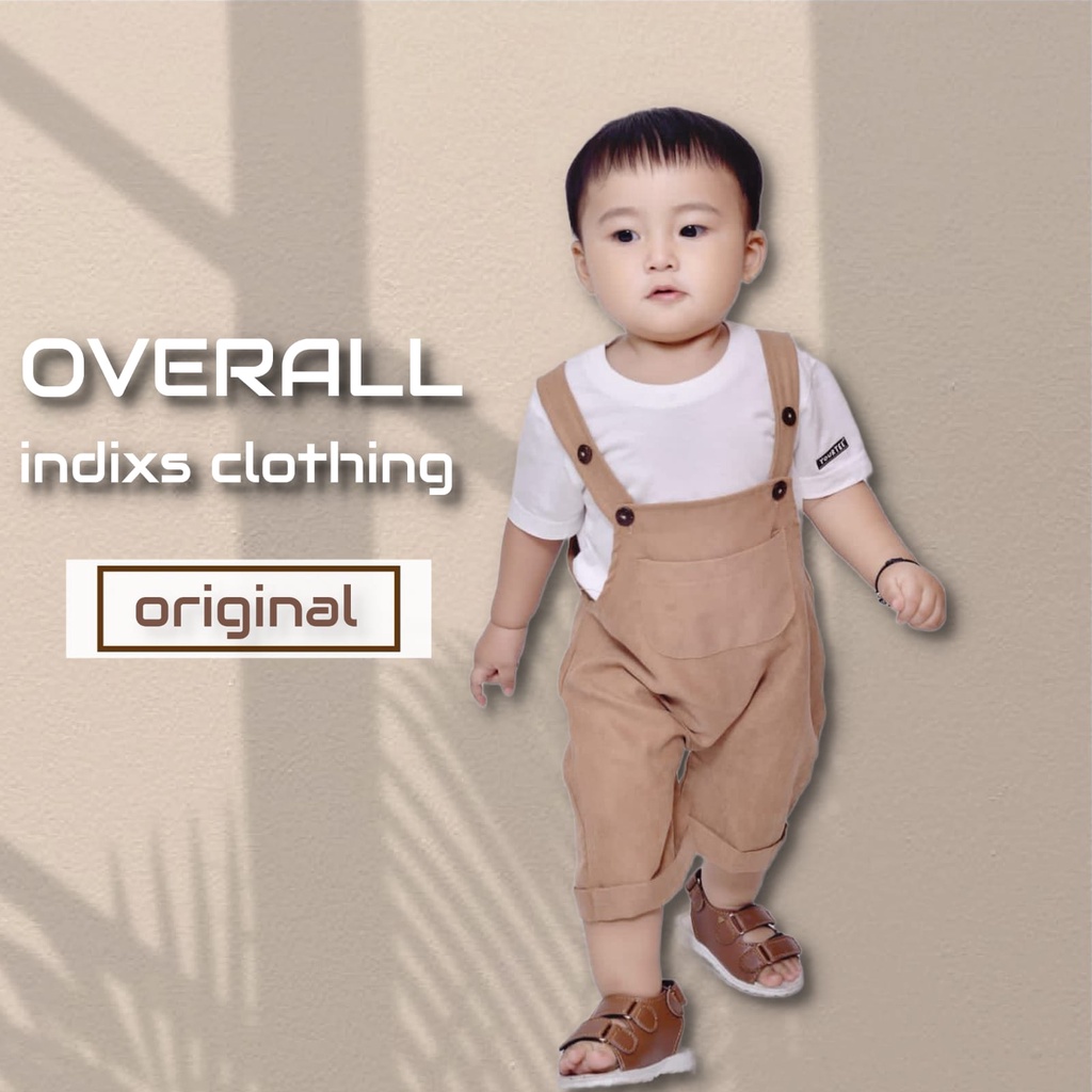 OVERALL - Overall Anak Jumper Bayi Baby Kids Cewek Cowo Perempuan Laki Katun Lucu Murah