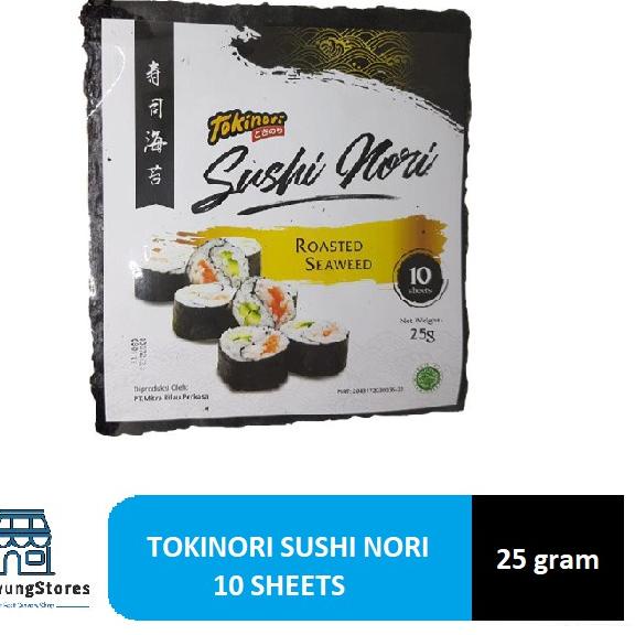 

IdH2t7S--Tokinori Sushi Nori Seaweed Rumput Laut isi 10 lembar 25 gram