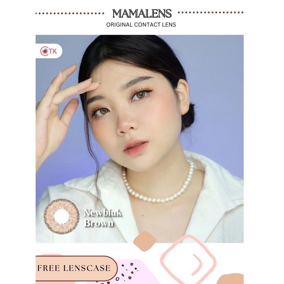 Softlens Newbluk Minus 0.50 s/d -3.00  Free Lenscase -MAMALENS