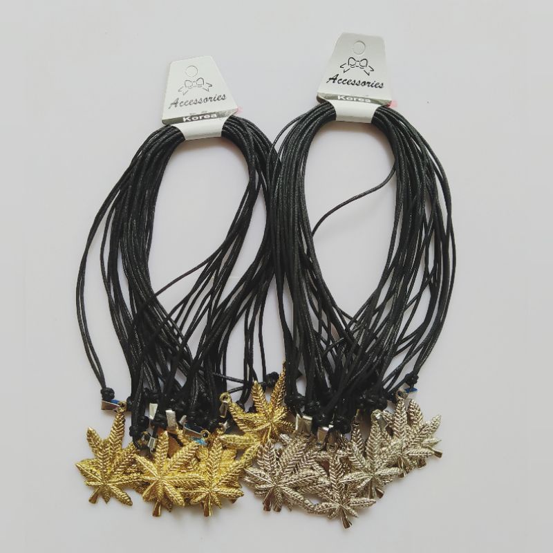 (Perlusin) Kalung Tali Liontin Metal Isi 12pcs