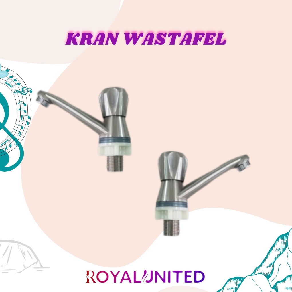 Kran Wastafel Stainless Steel Model Bulat Putar Stainless Steel Original High Quality