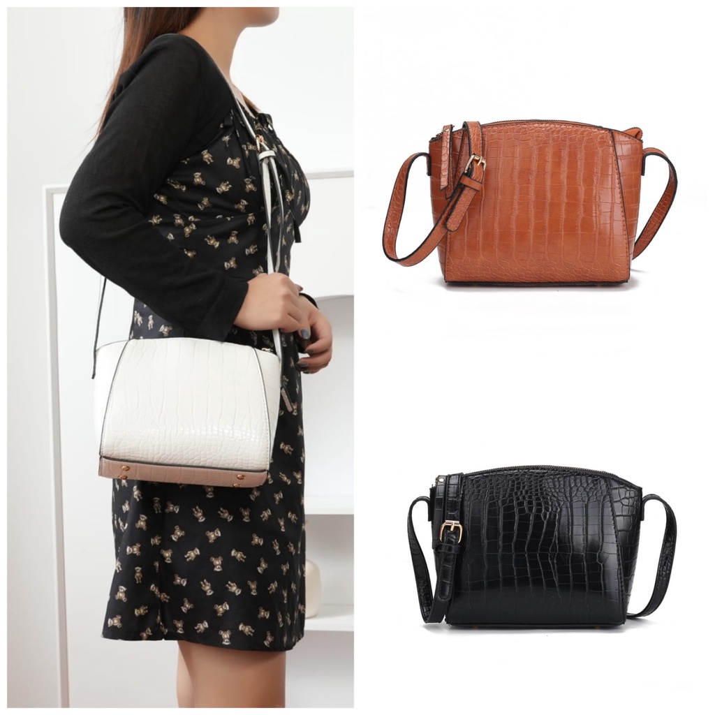 Tas Selempang Wanita Croco Bucket Import Style Tas kekinian tas jalan jalan Tas import wanita #208