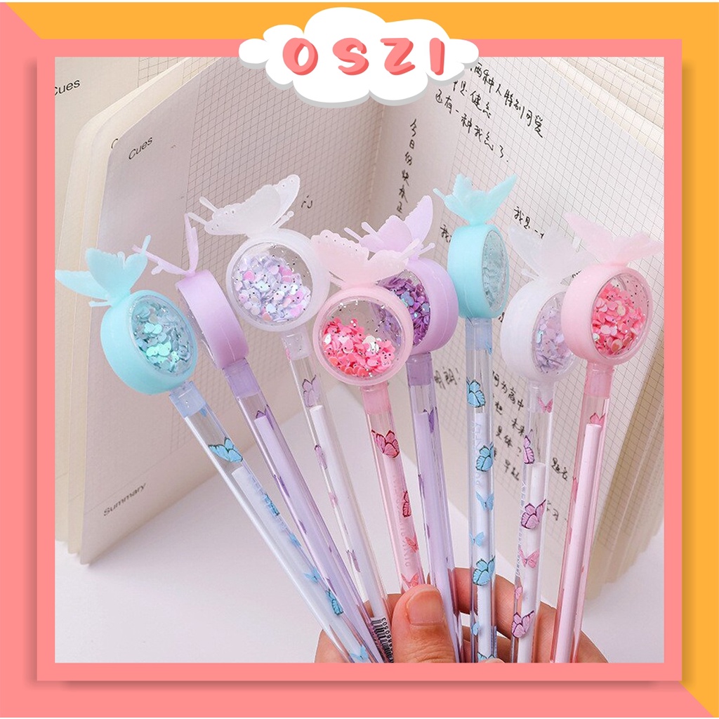 

❄OSZI❄ Pretty Pena Karakter Payet Gliter Bunny Lucu Black Ink Gel Pulpen Murah Gel Bolpen Gel Pastel Alat Tulis Sekolah Kantor Murah Import S045