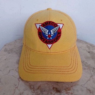 Topi Strap  Vintage AMECO US AIR FORCE Army Strap Cap