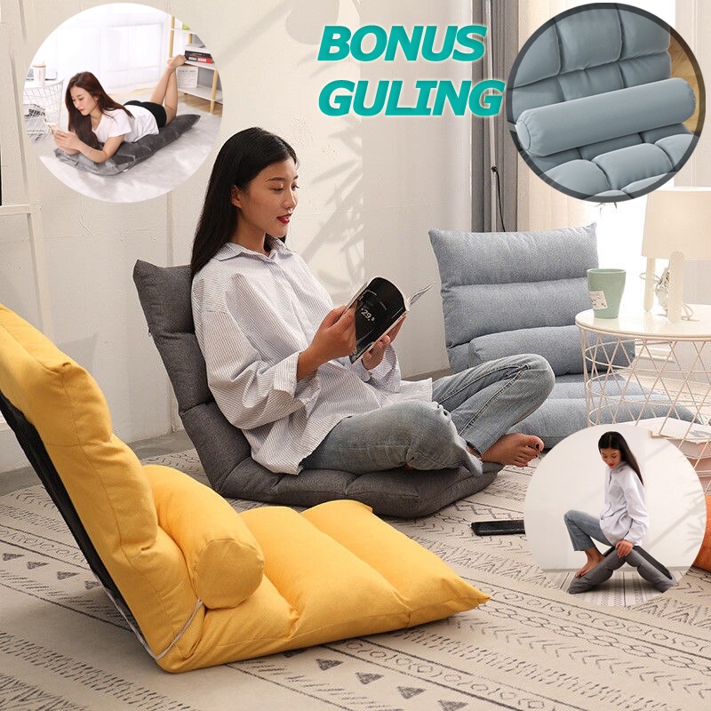 KURSI LIPAT 6 GRID LAZY SOFA BANGKU LIPAT SOFA KURSI LIPAT KURSI SANTAI KURSI KERJA KURSI SOFA KURSI