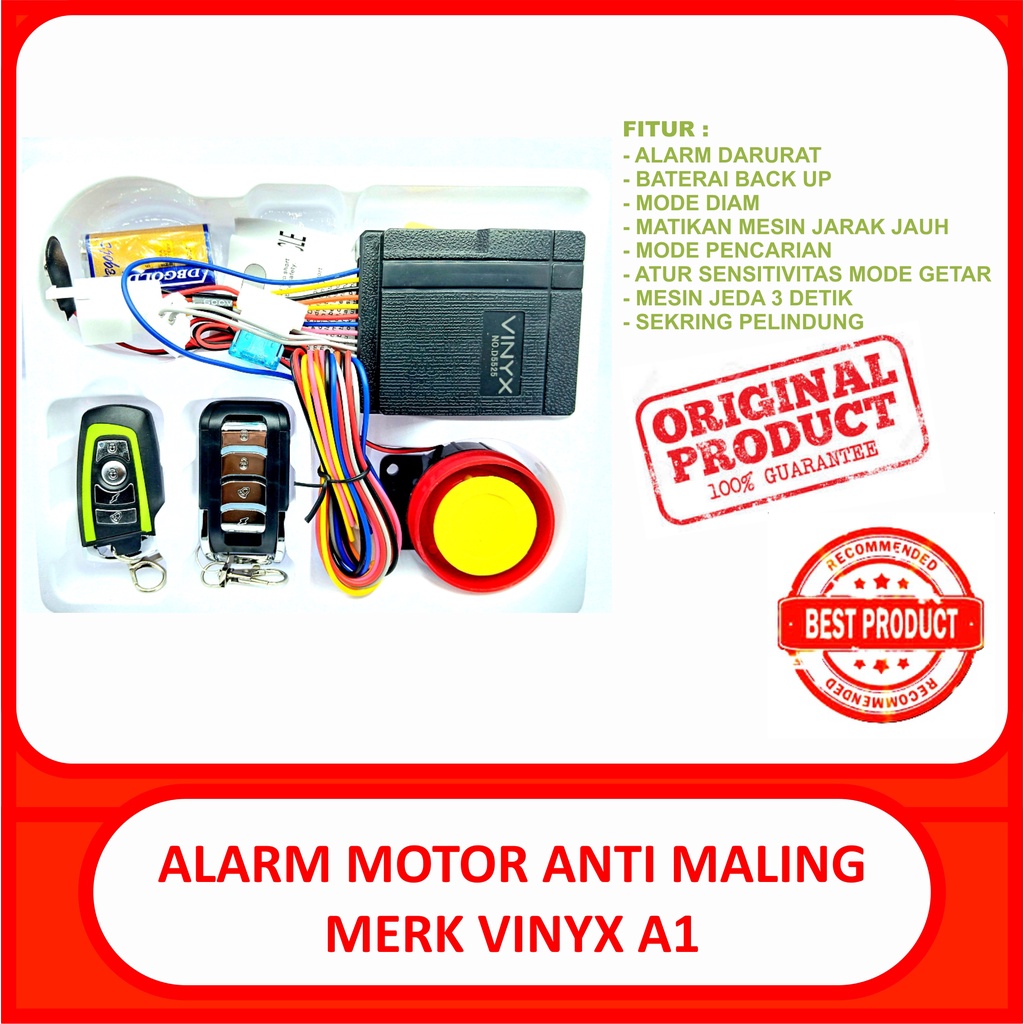 alarm vinyx anti maling injeksi jeda stater