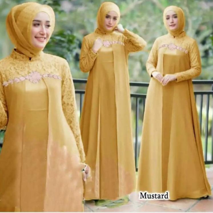 Gamis Terbaru (Ukuran M~L~XL ) Gamis Barukat Kondangan / Long Dress / Gamis Pesta / Gamis Wanita Mus