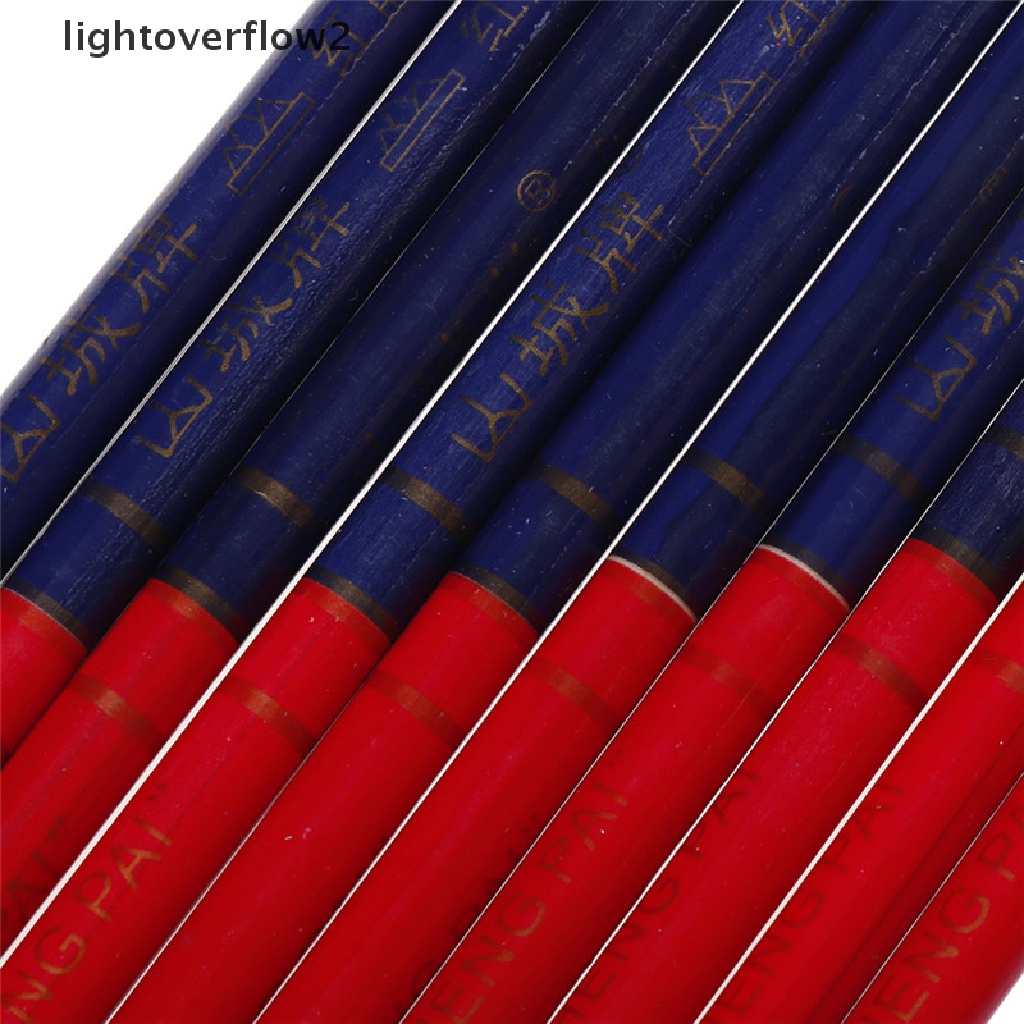 (lightoverflow2) 10pcs Pensil Kayu 175mm Warna Hitam Untuk Hobi DIY