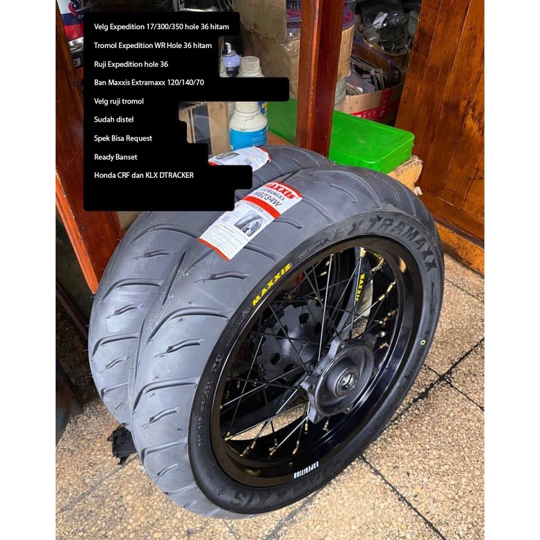 BANSET WHEELSET SUPERMOTO YAMAHA WR 155 R EXPEDITION