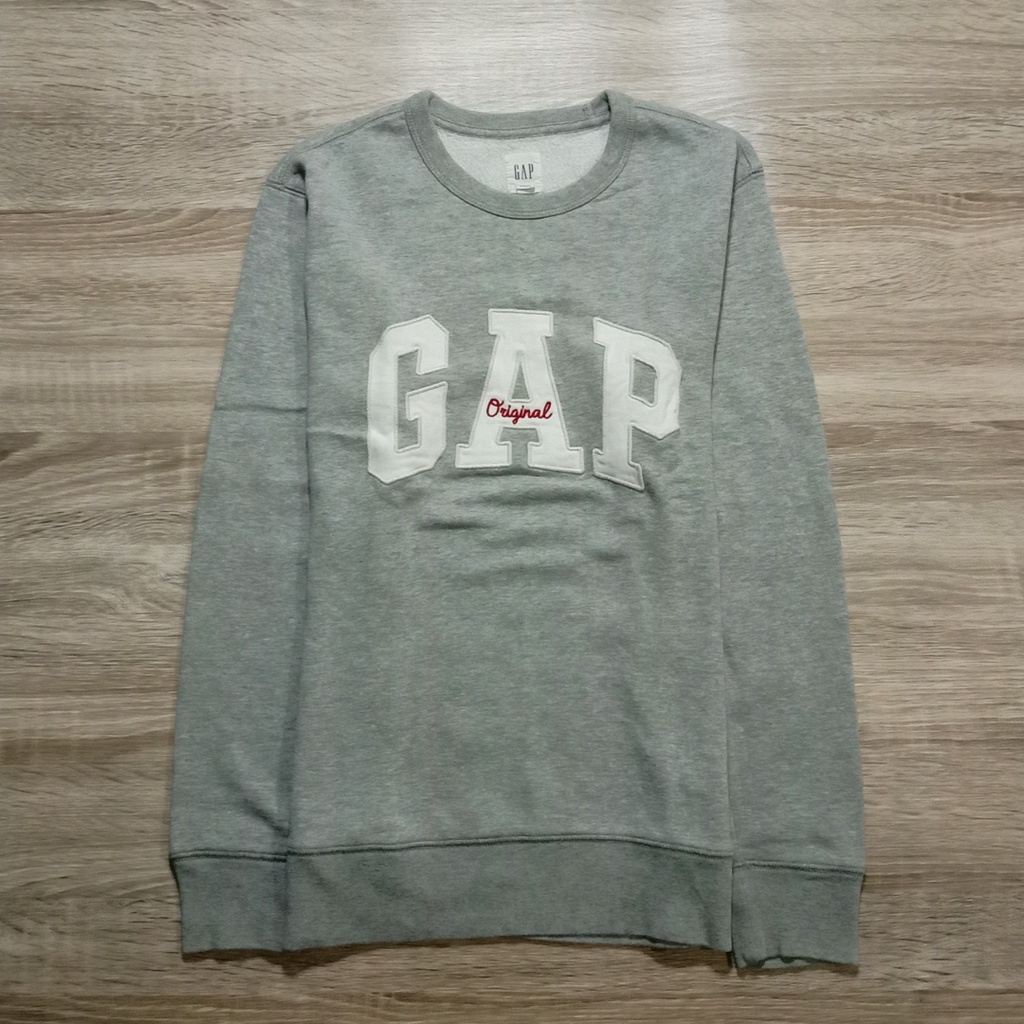 CREWNECK BRANDED SECOND GAP GREY